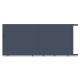 Cancello scorrevole in alluminio moderno 300x173cm GARDE - X-Metal