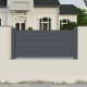 Recinzione in alluminio antracite GARDE 190xH.89cm - X-Metal - 2 pali inclusi