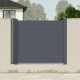 Recinzione in alluminio antracite GARDE 190xH.166cm - X-Metal - 2 pali