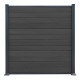 Recinzione in legno composito premium 180xH.190cm - colore grigio antracite - Compolife