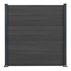 Recinzione in legno composito premium 180xH.190cm - colore grigio antracite - Compolife