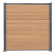 Recinzione in legno composito premium 180xH.190cm - colore legno antico - Compolife
