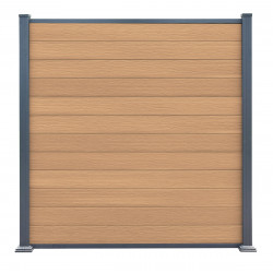 Recinzione in legno composito premium 180xH.190cm - colore legno antico - Compolife