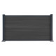 Recinzione in legno composito premium 180xH.95cm - colore grigio antracite - Compolife