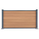 Recinzione in legno composito premium 180xH.95cm - colore legno antico - Compolife