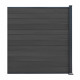 Kit di estensione per recinzione in legno composito premium 180xH.190cm Compolife - colore grigio antracite