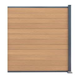 Kit di estensione per recinzione in legno composito premium 180xH.190cm Compolife - colore legno antico
