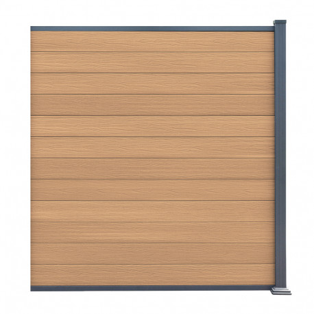 Kit di estensione per recinzione in legno composito premium 180xH.190cm Compolife - colore legno antico