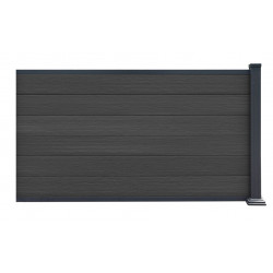 Kit estensione per recinzione in legno composito premium 180xH.95cm Compolife - colore grigio antracite