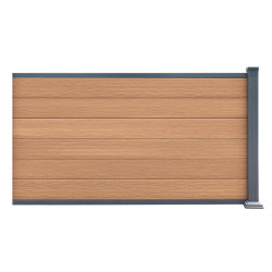 Kit estensione per recinzione in legno composito premium 180xH.95cm Compolife - colore legno antico