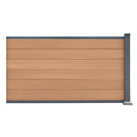 Kit estensione per recinzione in legno composito premium 180xH.95cm Compolife - colore legno antico