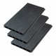 Set di 3 doghe in legno composito premium per recinzione personalizzabile Compolife - colore grigio antracite