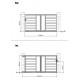 Cancello scorrevole in alluminio moderno 300x158cm FANCY GROW - X-Metal