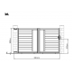 Cancello scorrevole in alluminio moderno 300x173cm FANCY GROW - X-Metal