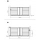Cancello scorrevole in alluminio moderno 350x158cm FANCY GROW - X-Metal