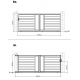 Cancello scorrevole in alluminio moderno 392x158cm FANCY GROW - X-Metal
