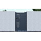 Cancello a battente in alluminio moderno100x158cm FANCY GROW - X-Metal