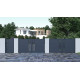 Cancello scorrevole in alluminio moderno 300x173cm FANCY GROW - X-Metal