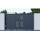 Cancello scorrevole in alluminio moderno 392x158cm FANCY GROW - X-Metal