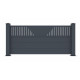 Recinzione in alluminio antracite 190xH.89cm FANCY TIME - X-Metal