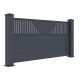 Recinzione in alluminio antracite 190xH.89cm FANCY TIME - X-Metal