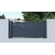 Recinzione in alluminio antracite 190xH.89cm FANCY TIME - X-Metal
