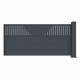 Kit estensione per recinzione in alluminio antracite 190xH.89cm FANCY TIME X-METAL - 1 palo incluso
