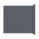 Kit estensione per recinzione in alluminio antracite GARDE 190xH.166cm X-METAL 1 palo