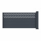 Kit estensione per recinzione in alluminio antracite 190xH.89cm FANCY GROW X-METAL 1 palo incluso