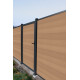 Cancelletto a battente in legno composito 100x180cm - colore legno invecchiato - Compolife
