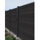 Cancelletto a battente in legno composito 100x180cm - colore grigio antracite - Compolife