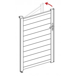 Kit di modifica per apertura orientata a sinistra - cancelletto 158cm - X-Métal