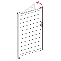 Kit di modifica per apertura orientata a sinistra - cancelletto 173cm - X-Métal