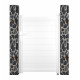 Cancelletto a battente in alluminio moderno 100x142cm GARDE - colore bianco - X-Métal