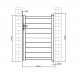 Cancelletto a battente in alluminio moderno 100x142cm GARDE - colore bianco - X-Métal