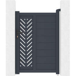 Cancelletto a battente moderno in alluminio FANCY GROW 100x142cm - X-Metal