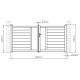 Cancello a battente in alluminio 300x142cm FANCY TIME - X-Metal