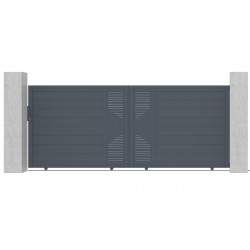 Cancello scorrevole in alluminio 350x142 cm FANCY TIME - X-Metal