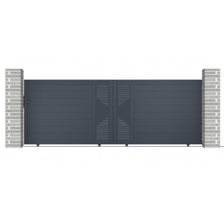 Cancello scorrevole in alluminio 392x142 cm FANCY TIME - X-Metal