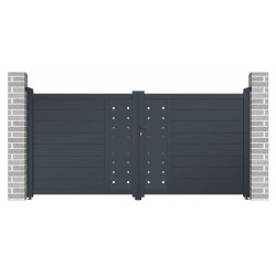 Cancello a battente in alluminio FANCY FILM 300x142cm - X-Metal
