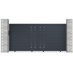 Cancello scorrevole in alluminio FANCY FILM 300x142cm - X-Metal