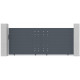 Cancello scorrevole in alluminio FANCY FILM 350x142cm - X-Metal