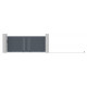 Cancello scorrevole in alluminio 350x142 cm FANCY GROW - X-Metal