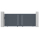 Cancello scorrevole in alluminio 350x142 cm FANCY GROW - X-Metal