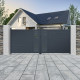 Cancello a battente in alluminio 350x142cm FANCY TIME - X-Metal