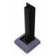 Recinzione Premium in legno composito 180xH.190cm con pannello decorativo Linea alluminio - effetto legno - Compolife
