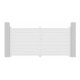 Cancello a battente in alluminio 300x142 cm GARDE - colore bianco - X-Metal