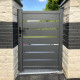 Cancelletto a battente traforato in alluminio SPACE 100x140cm - X-Métal