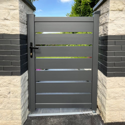 Cancelletto a battente traforato in alluminio SPACE 100x140cm - X-Métal