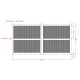 Cancello battente in alluminio pronto da installare 350x180cm VERTILON - X-METAL